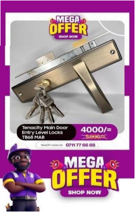 Tenacity TB68 MAB Main Door Lock