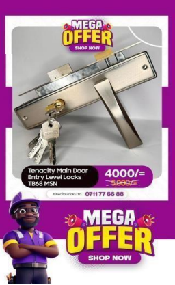 Tenacity TB68 MSN Main Door Lock